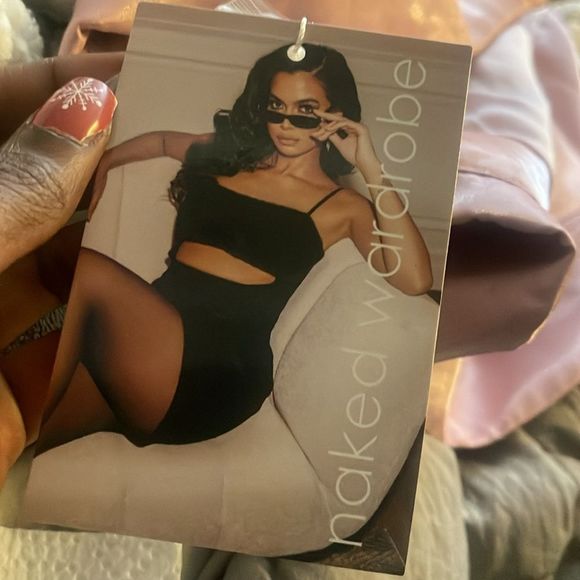 NWT Naked Wardrobe pink blazer cut out dress - Picture 7 of 7